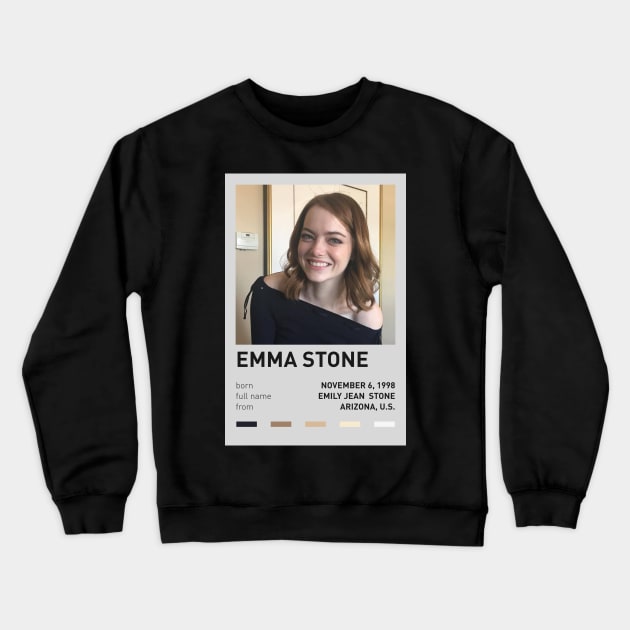 Emma Stone Crewneck Sweatshirt by sinluz